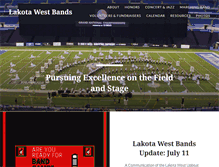 Tablet Screenshot of lakotawestbands.org